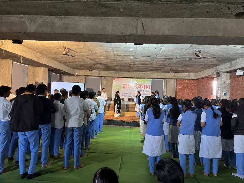Session in progress at Dnyan Prakash School